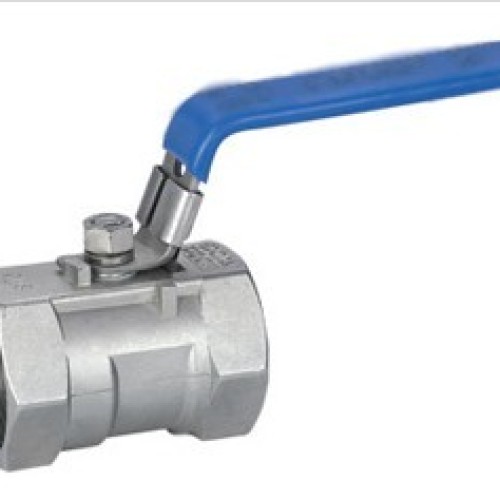 One piece ball valve with lock